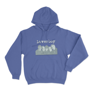 Loverboy Band Silhouette Unisex Hoodie Blue