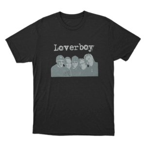 Loverboy Band Silhouette Unisex T Shirt Black