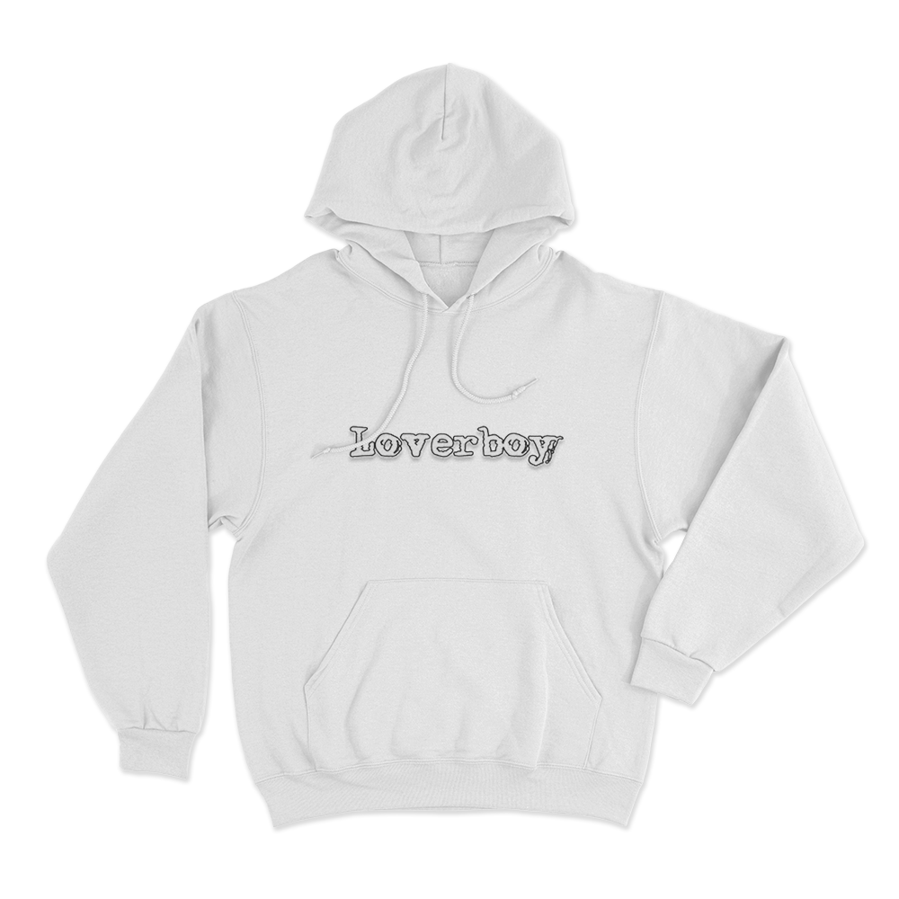 Loverboy Logo Unisex Hoodie White Loverboy Logo Unisex Hoodie White