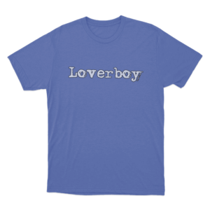 Loverboy Logo Unisex T Shirt Blue