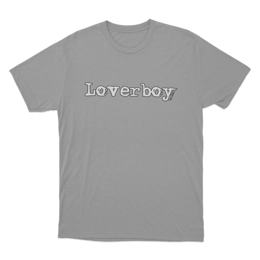 Loverboy Logo Unisex T Shirt Grey Loverboy Logo Unisex T Shirt Grey