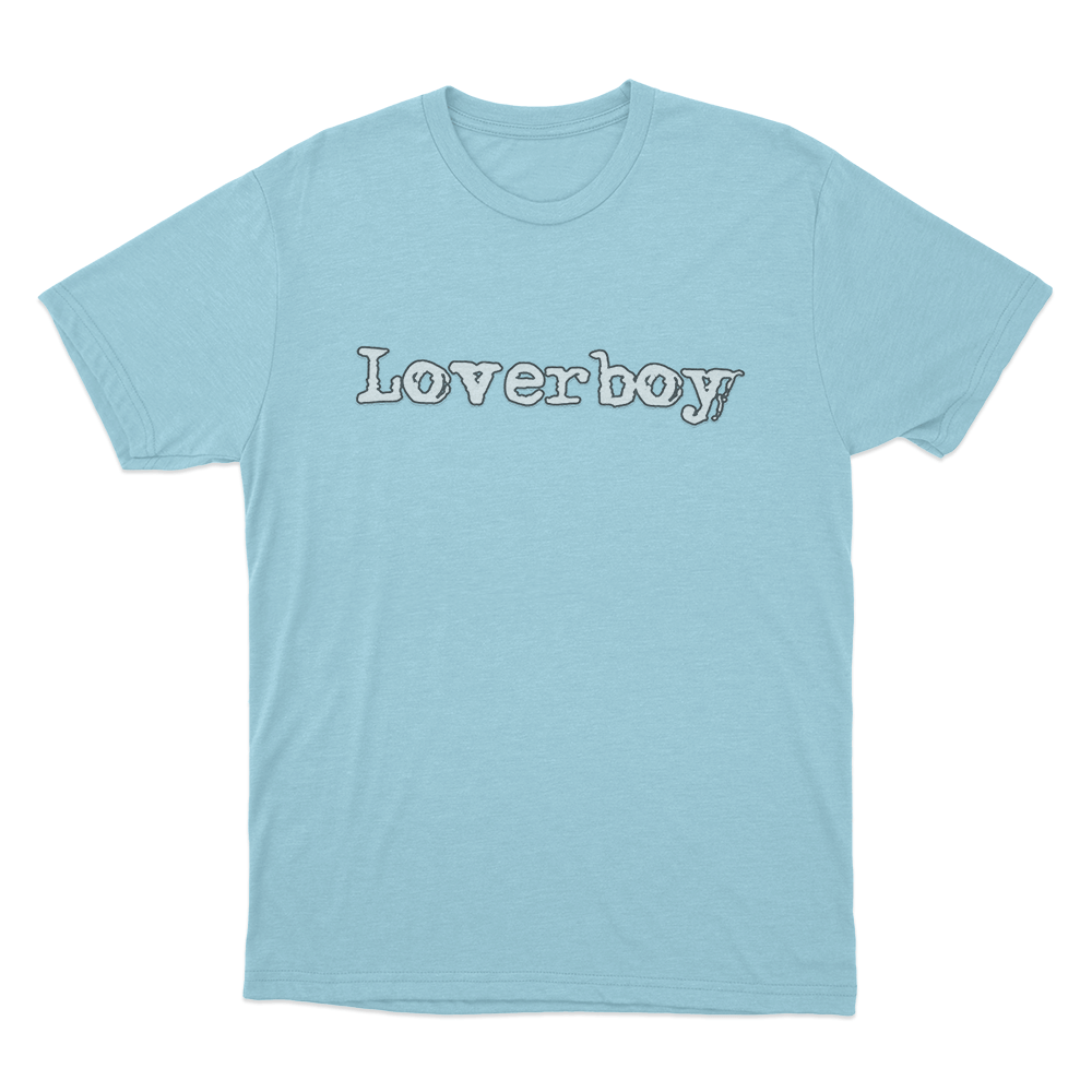 Loverboy Logo Unisex T Shirt Sky Blue Loverboy Logo Unisex T Shirt Sky Blue